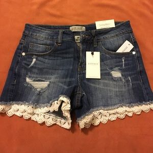 Denim shorts
