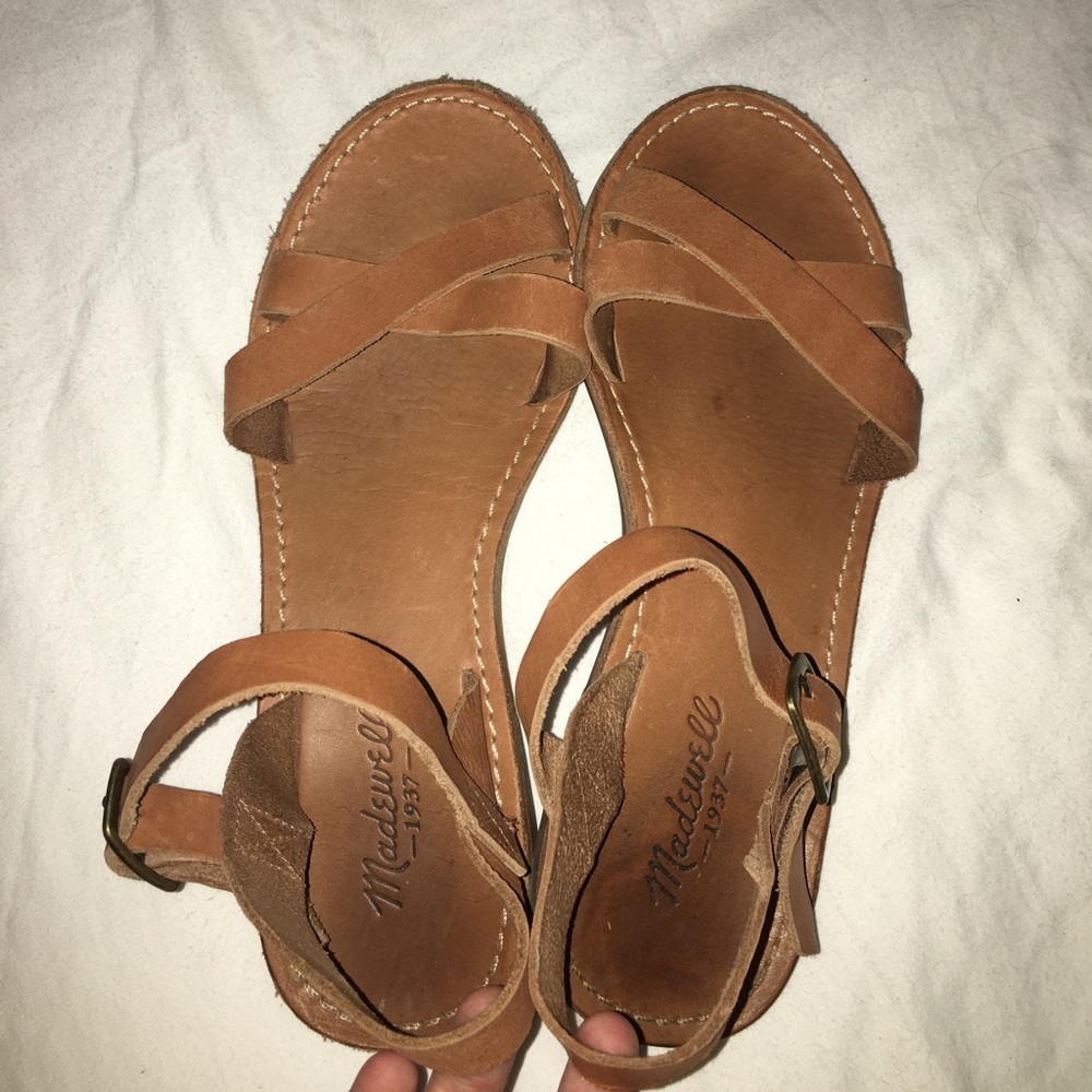 Madewell brown leather sandals