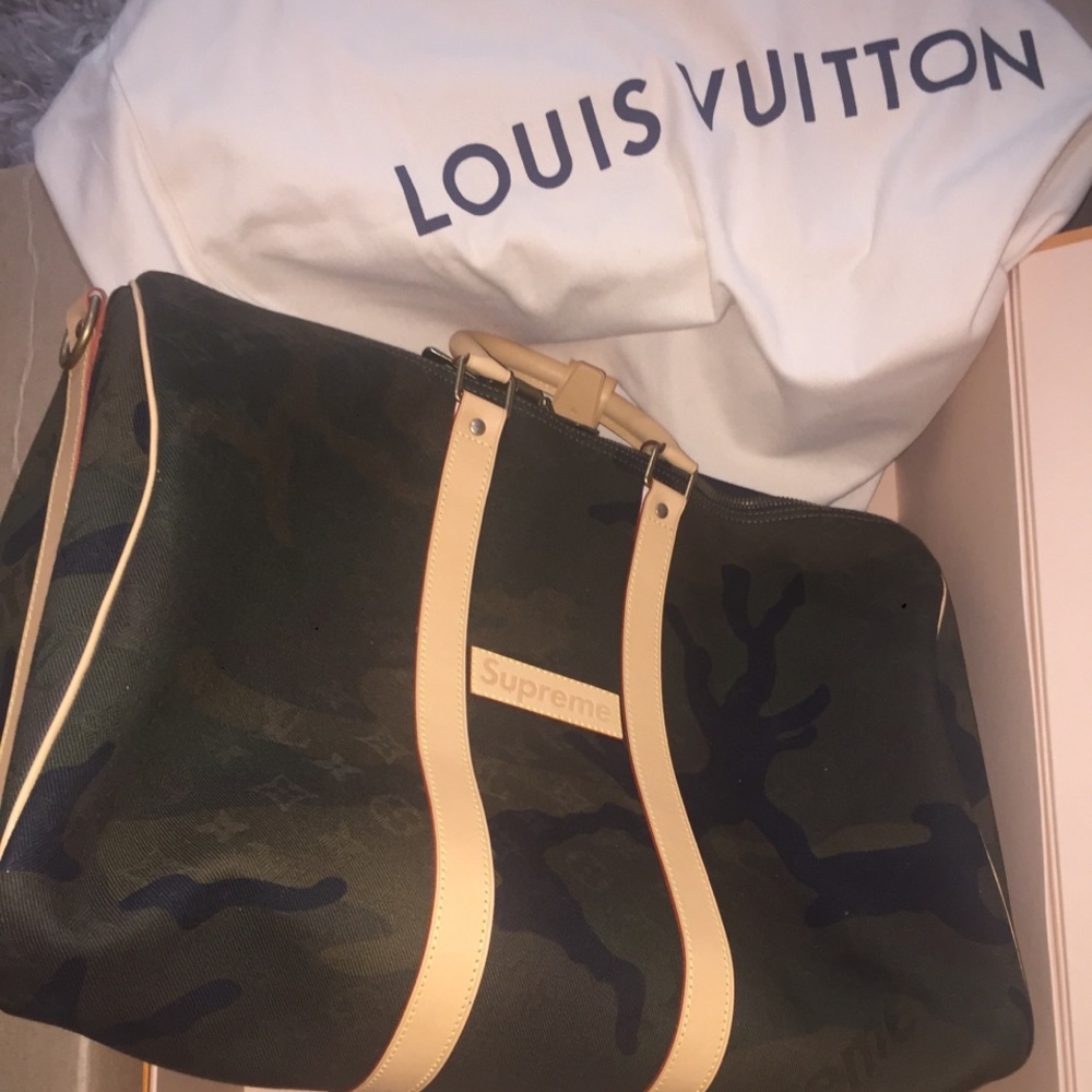 Supreme x Louis Vuitton Keepall 45 CAMO (SOLD)