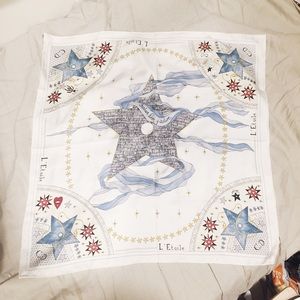 Authentic Christian Dior silk scarf 70cmx70cm