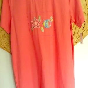 Jane Ashley Medium Orange Beach Cover Up