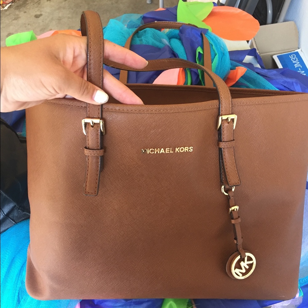 SOLD Michael Kors Jet Set Travel Top Zip Tote
