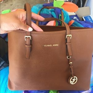 SOLD Michael Kors Jet Set Travel Top Zip Tote