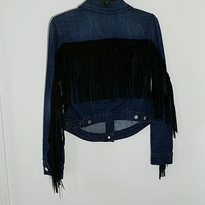 🆕️William Rast Denim Jacket With Fringe