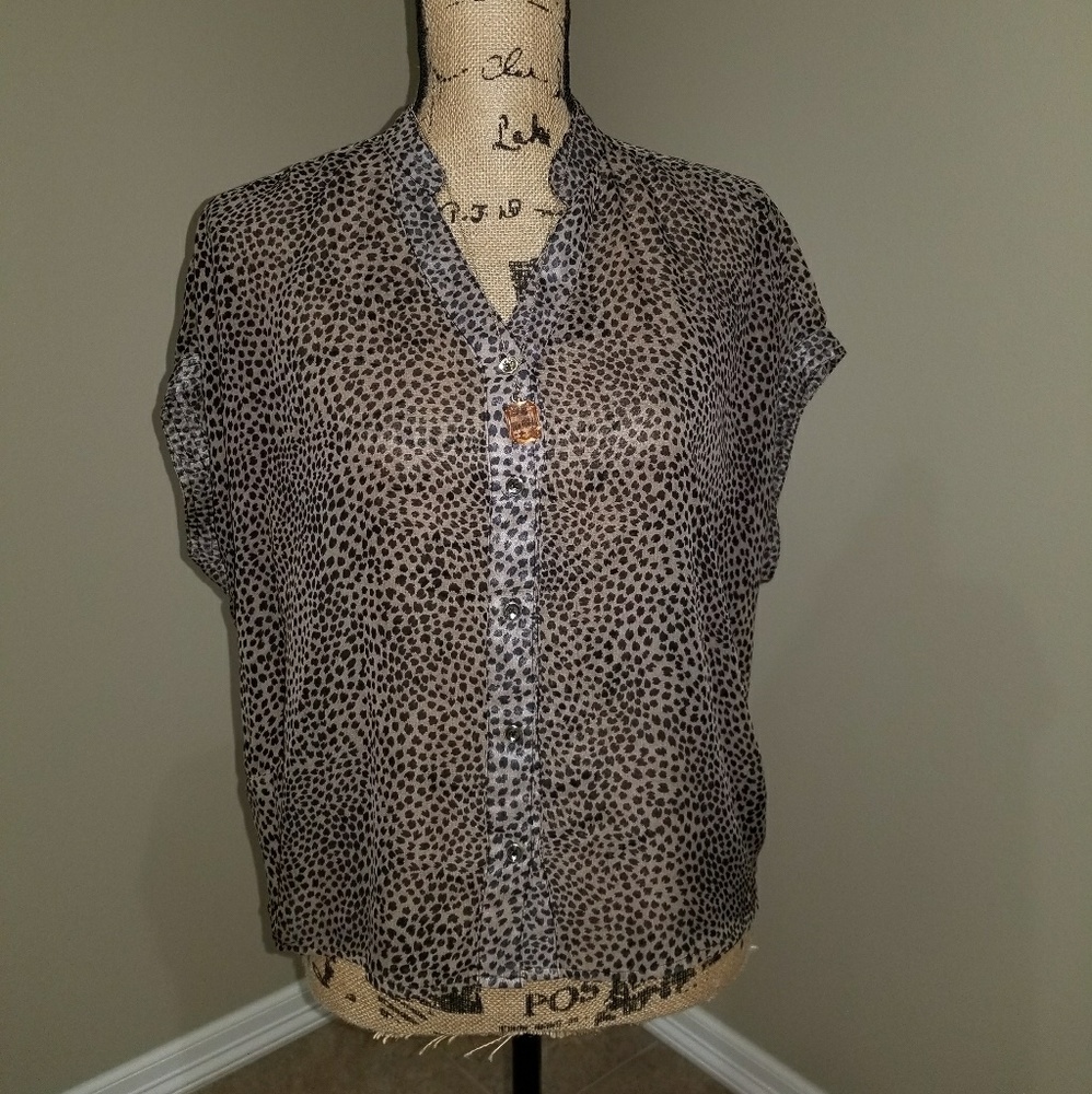 Leopard print blouse