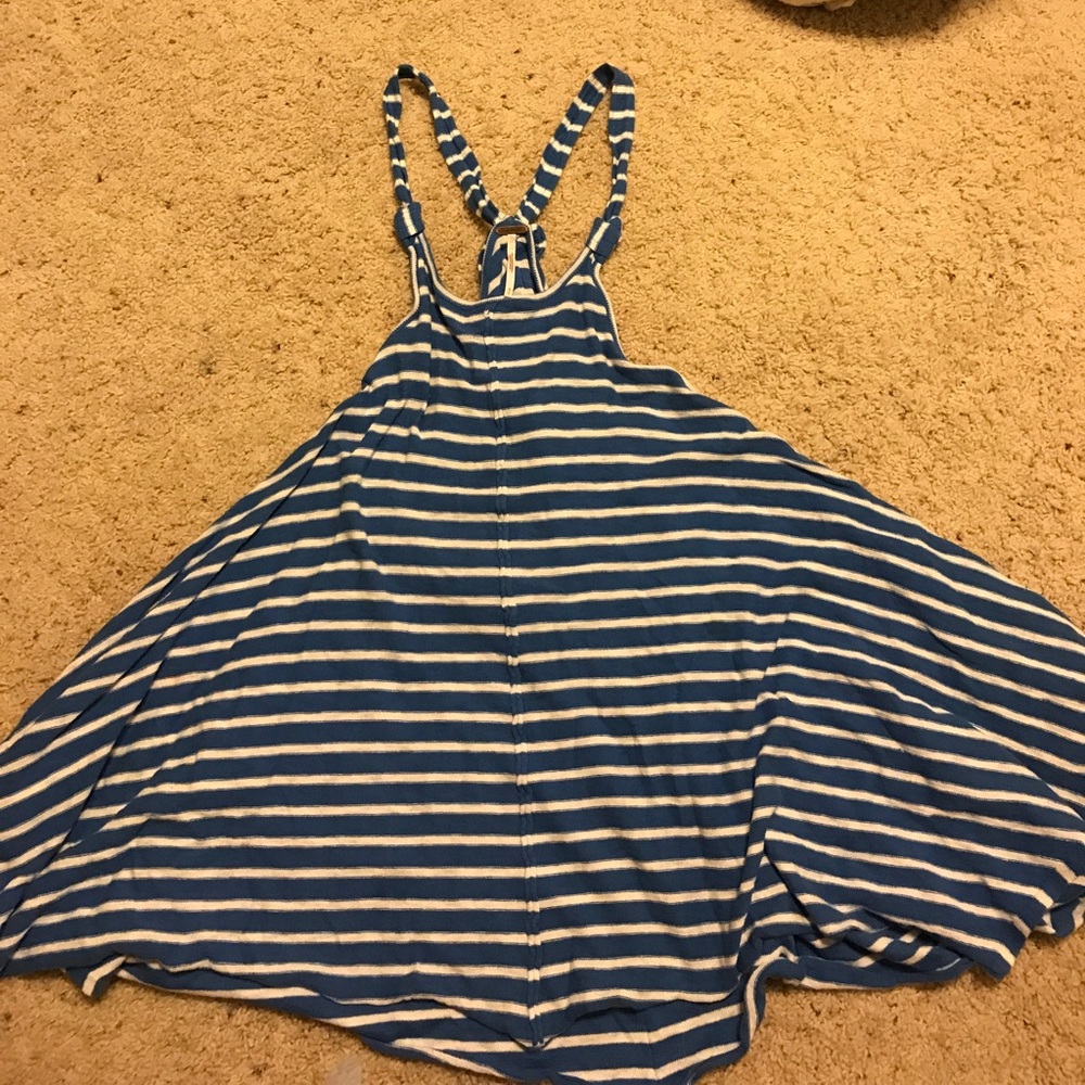 Free People striped beach cover dress