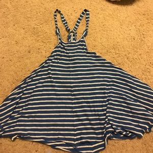 Free People striped beach cover dress