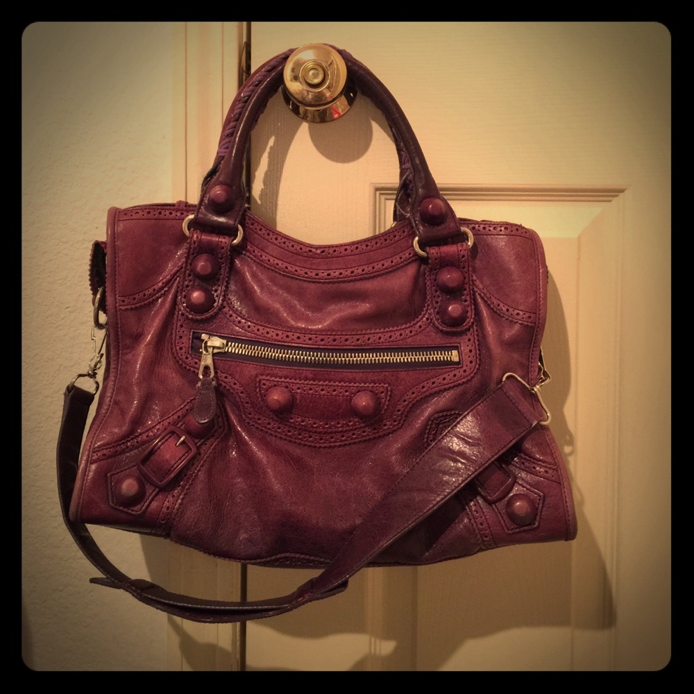 Balenciaga covered giant city bag