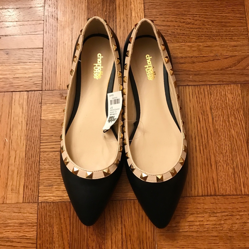 Studded Pointed Flats