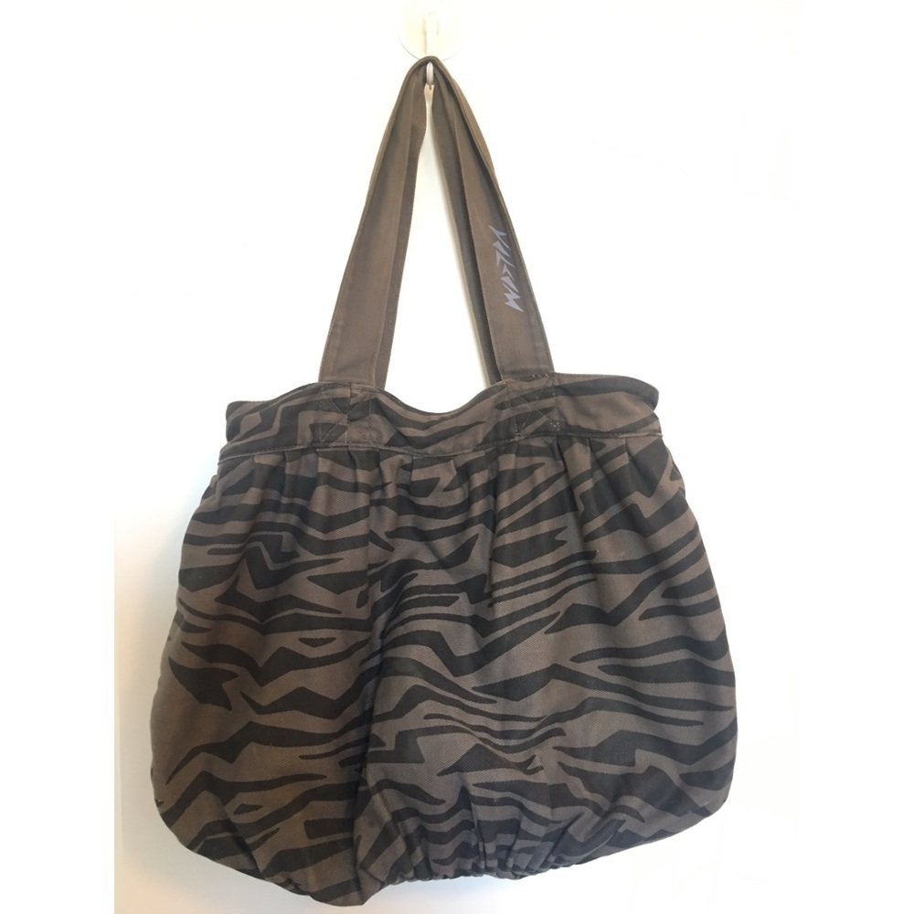 Volcom Zebra Print Canvas Tote