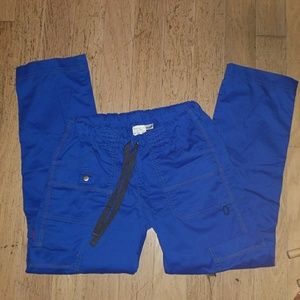Slim fit royal blue scrubs! Top & Bottoms!!