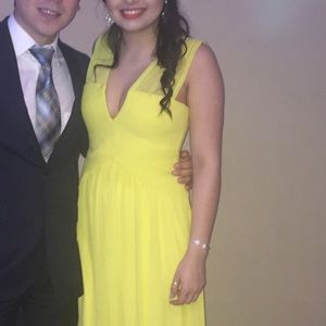 Yellow evening gown