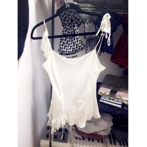 Authentic Christian Dior silk ivory cami US 6