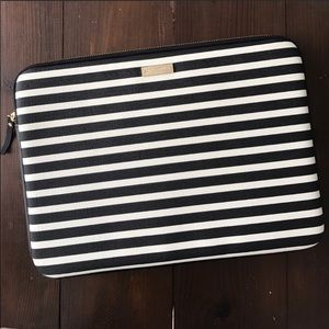 Kate Spade 15" striped laptop case