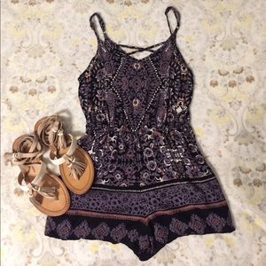 Patterned Romper