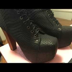 Jeffrey Campbell Lita Black Python