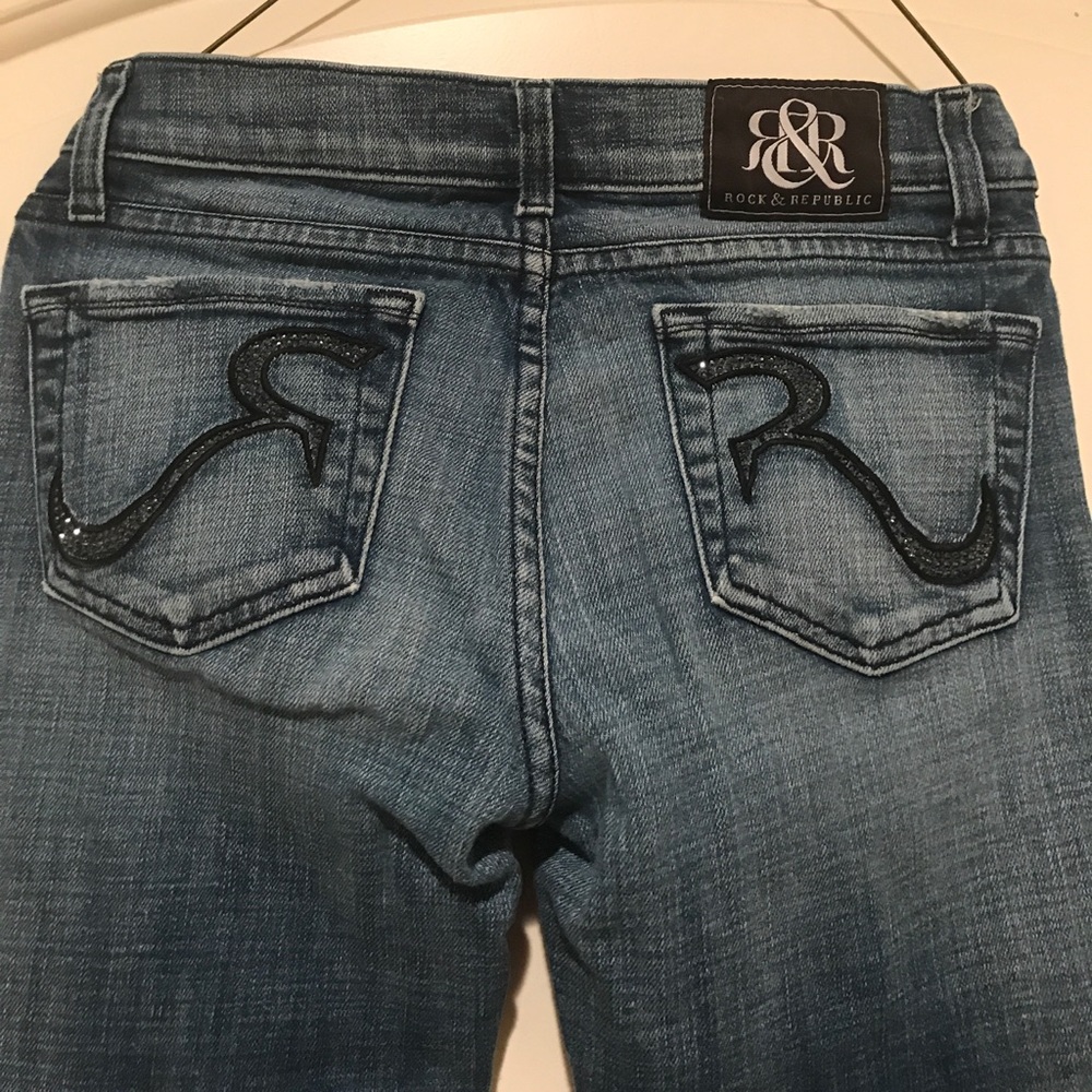 Zippered and bootcut Rock Republic jeans