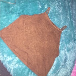 Cute brown crop top