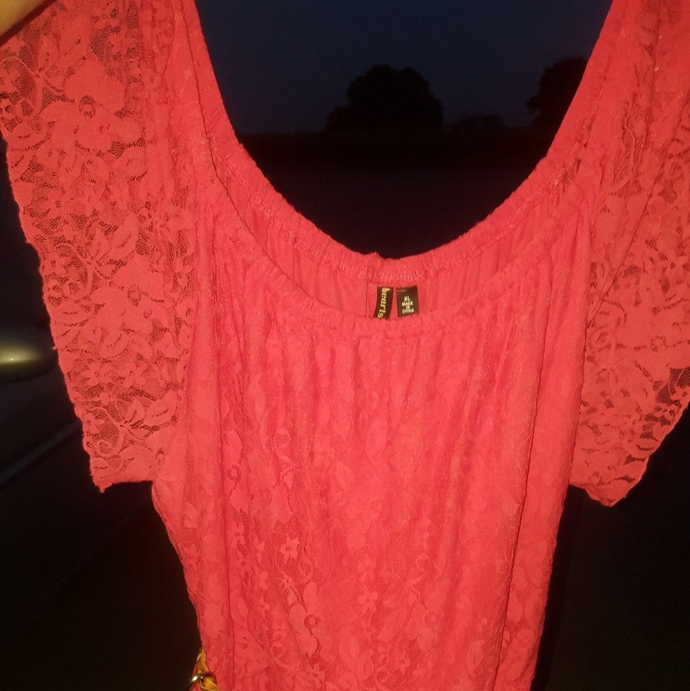 Coral colored xl dress