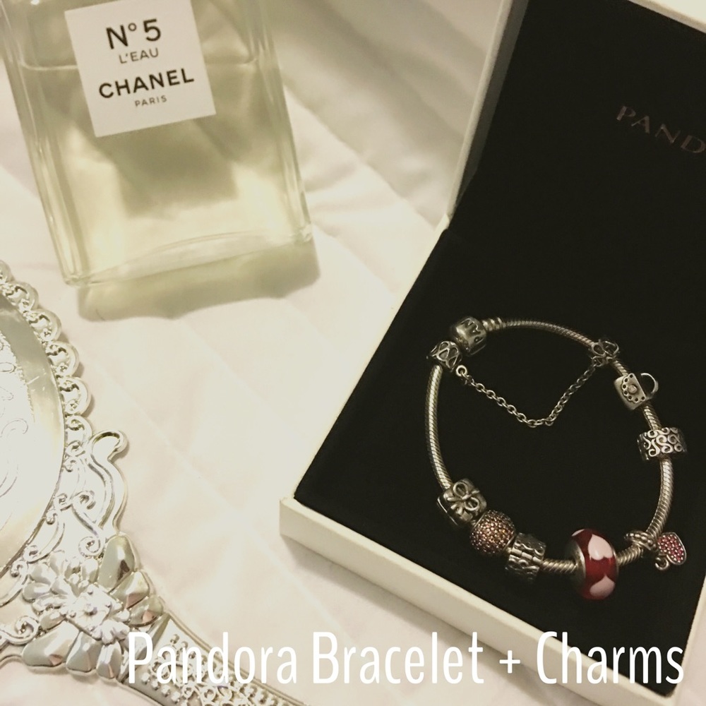 Authentic Pandora bracelet and charms