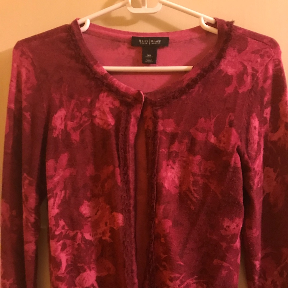 Deep pink cardigan