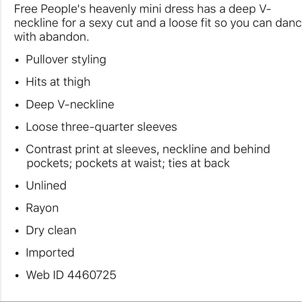 Free people mini dress - Picture 5 of 5