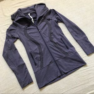 Lululemon Jacket, eggplant tweed, size 4