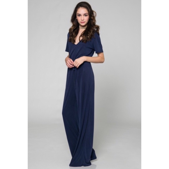 New navy soft jumpsuit - Picture 2 of 2