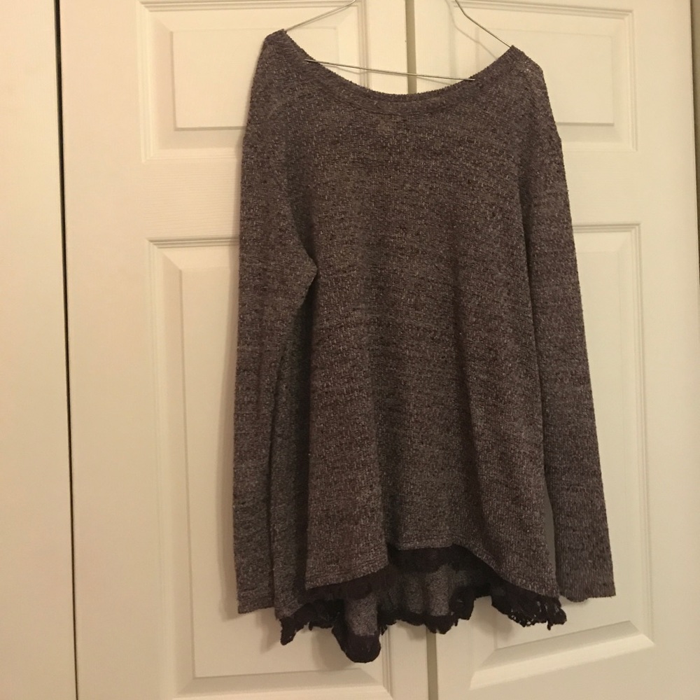 Purple thin sweater