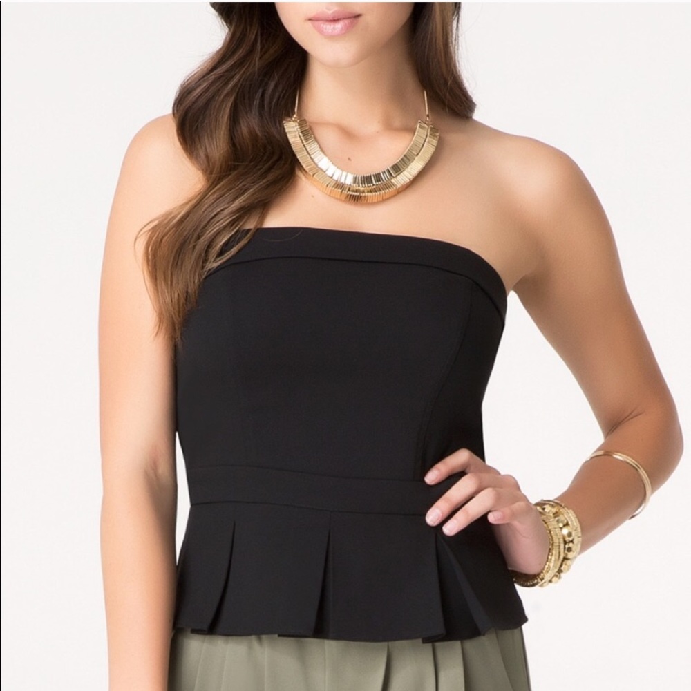 Bebe strapless top