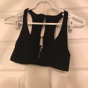 Free People Black Bralette