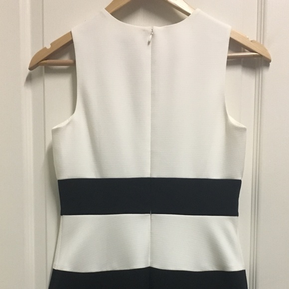 Ann Taylor white & black fit & flared dress - Picture 4 of 7