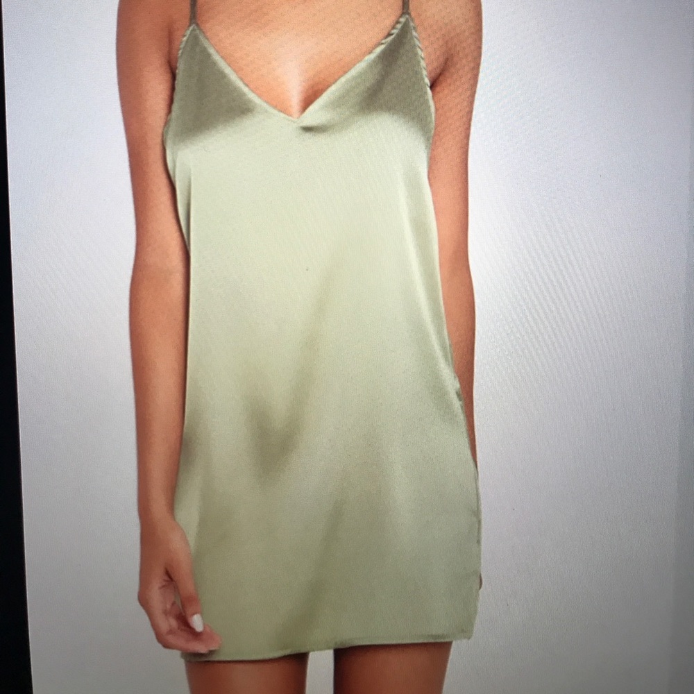 Carli Bybel x Missguided Silk Slip dress