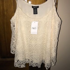 Lace crop top