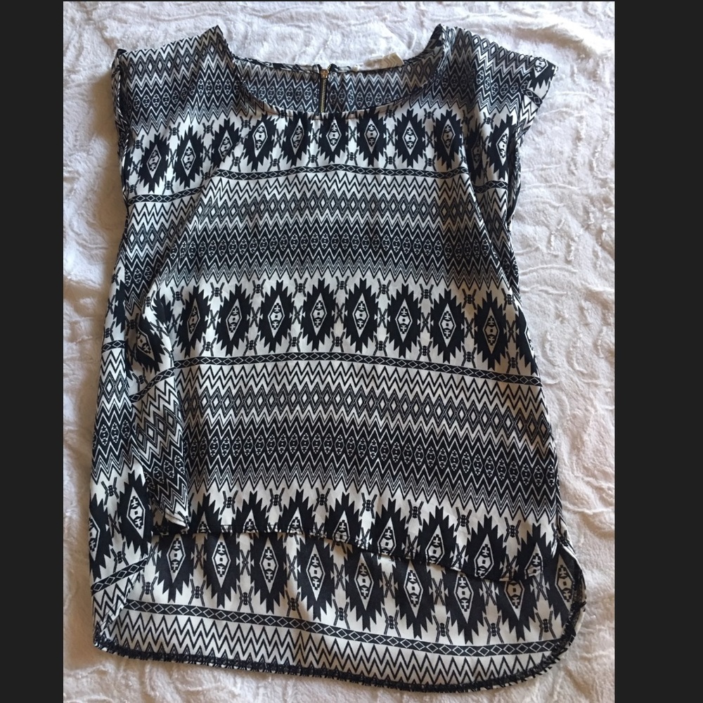 Aztec print top