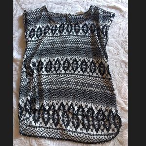 Aztec print top