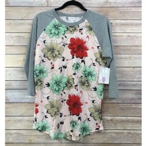 LuLaRoe Randy Baseball Tee ⭐️ Floral 🌹 Medium