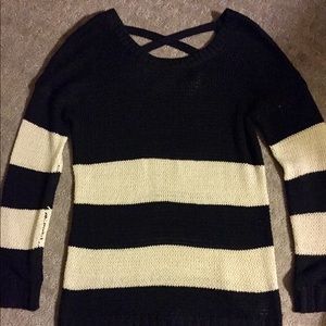 Black and White striped sweater