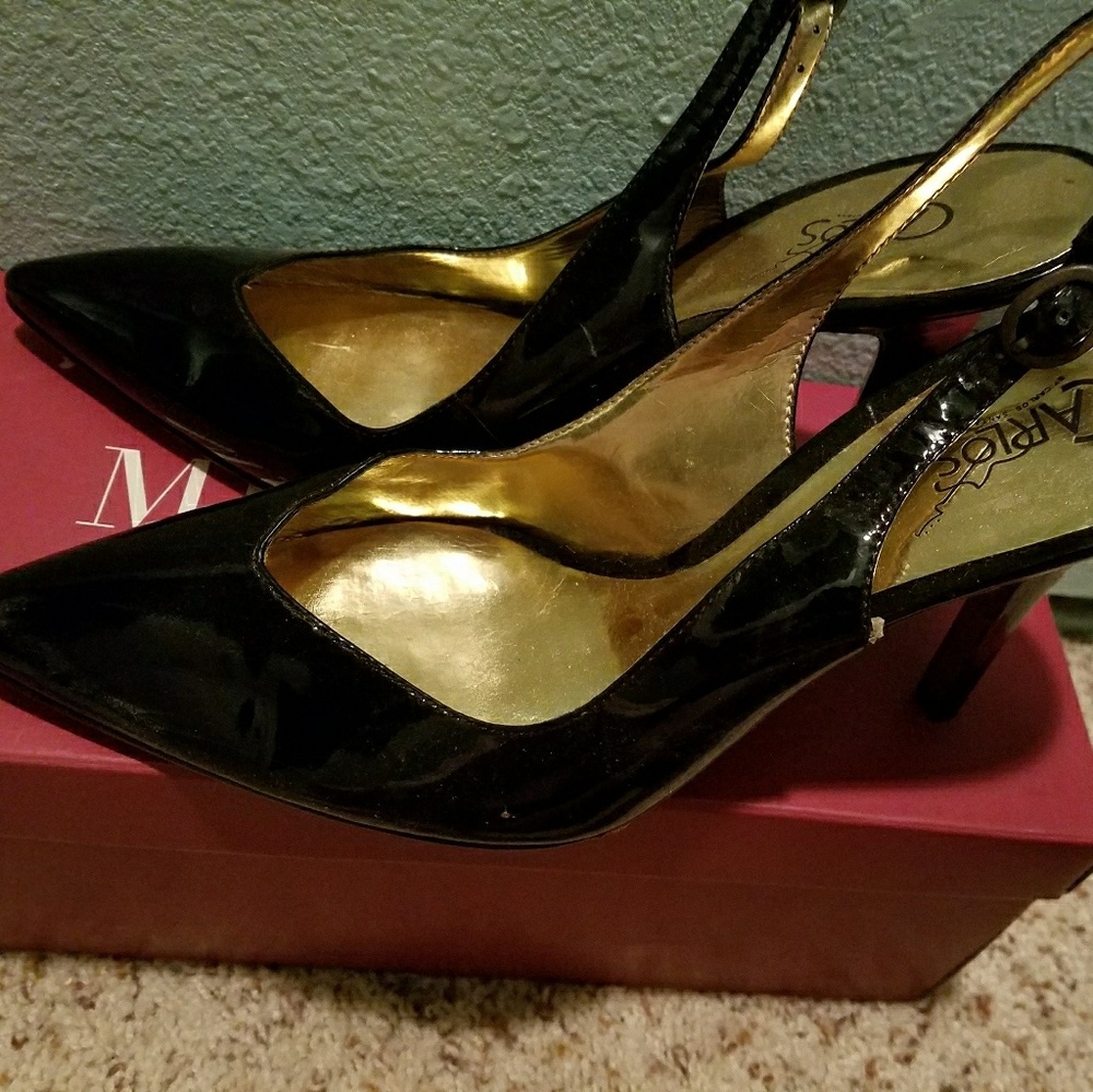 Carlos Santana slingback pumps