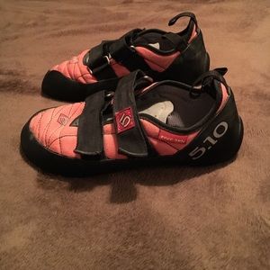 Five Ten rock climbing shoes