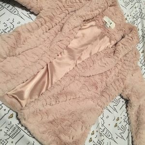 Faux fur jacket