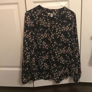 Black long sleeve top