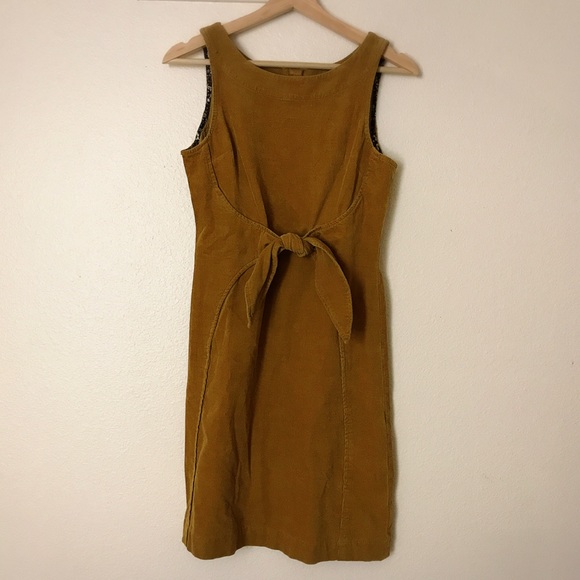 Anthropologie Dresses & Skirts - Holding Horses Mustard Corduroy Dress Size 0 (Sm)