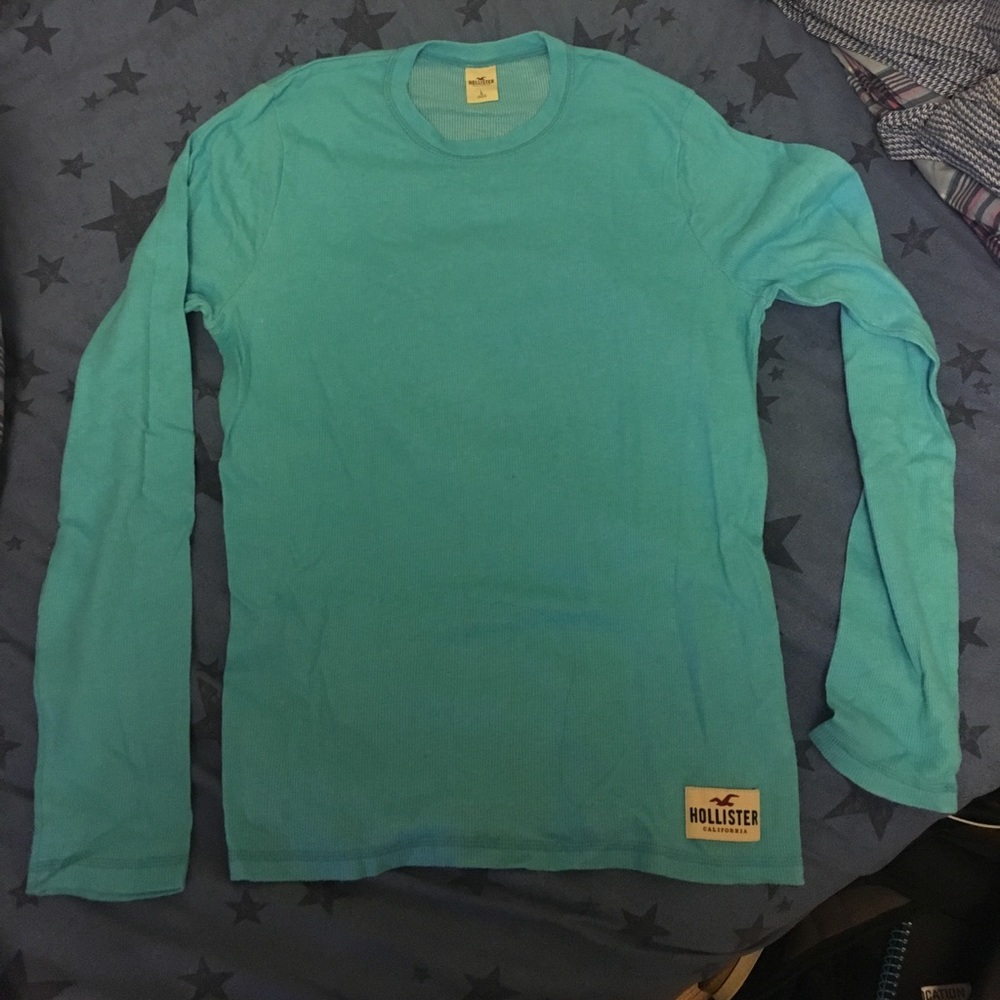 Teal Long Sleeve Hollister shirt