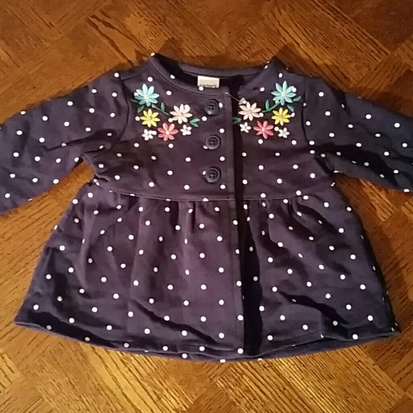🌸NWOT Carter's 100% Cotton Navy Cardigan🌸 - Picture 1 of 4