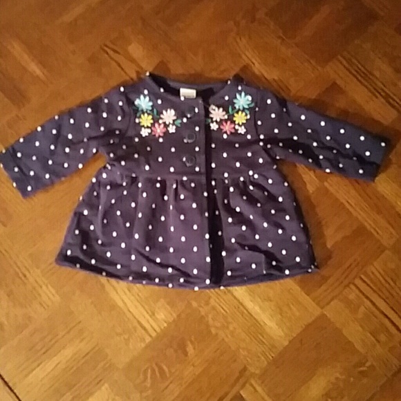 🌸NWOT Carter's 100% Cotton Navy Cardigan🌸 - Picture 3 of 4