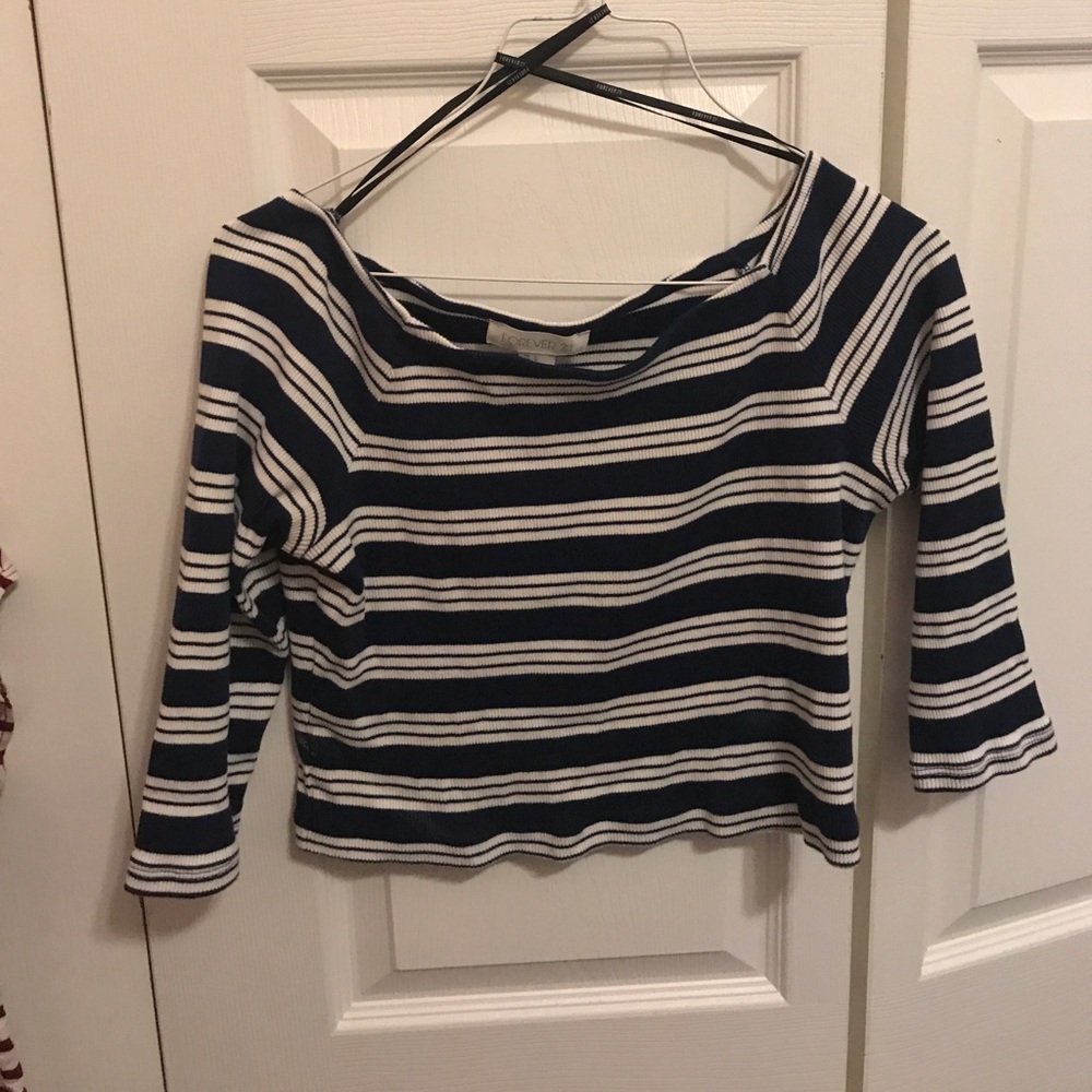 Striped crop top