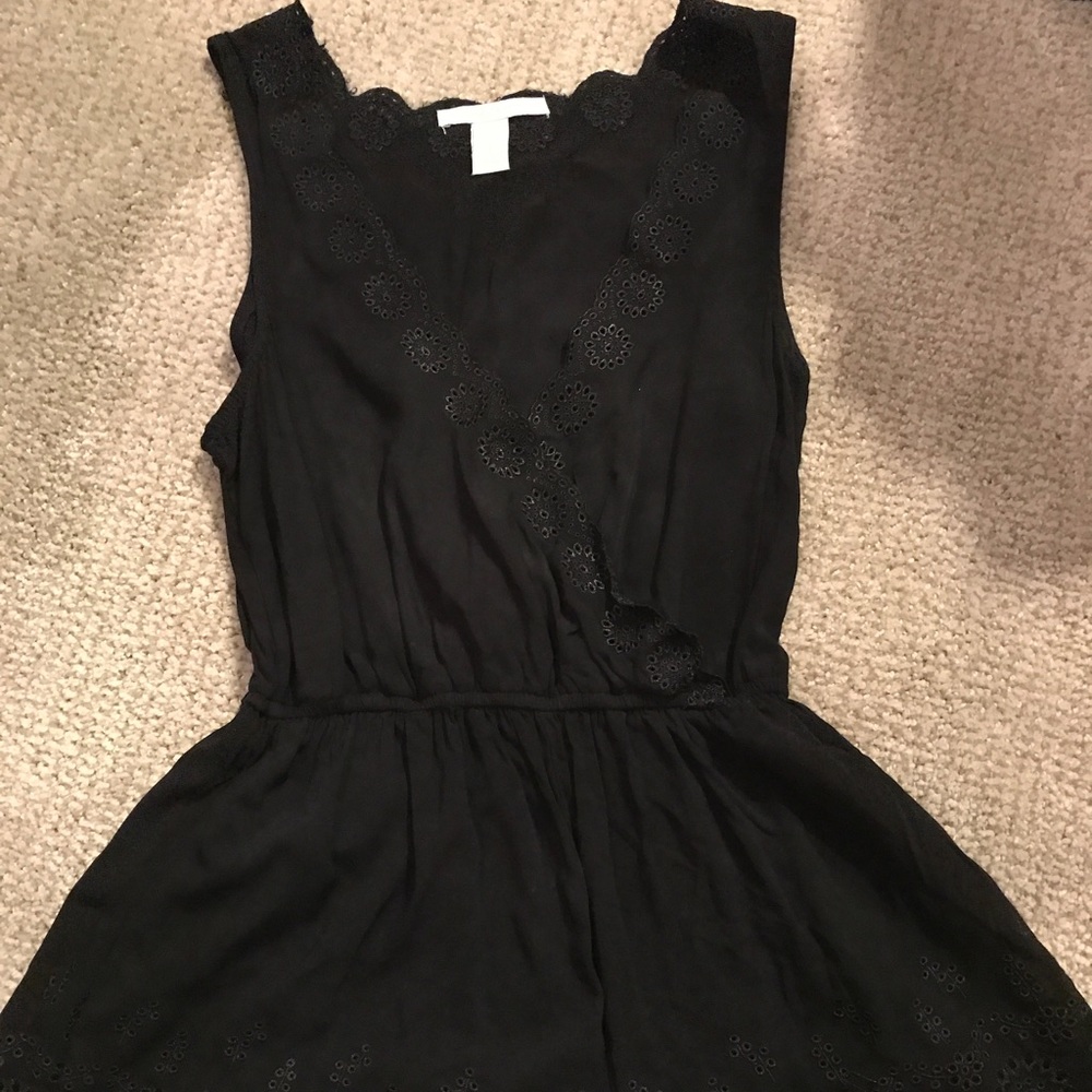Black Lace Romper