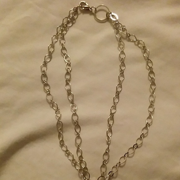 Round snap button necklace with colorful rhineston - Picture 5 of 5