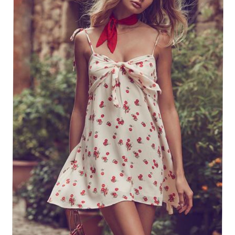 For Love and Lemons Cherry Tank Dress NWT